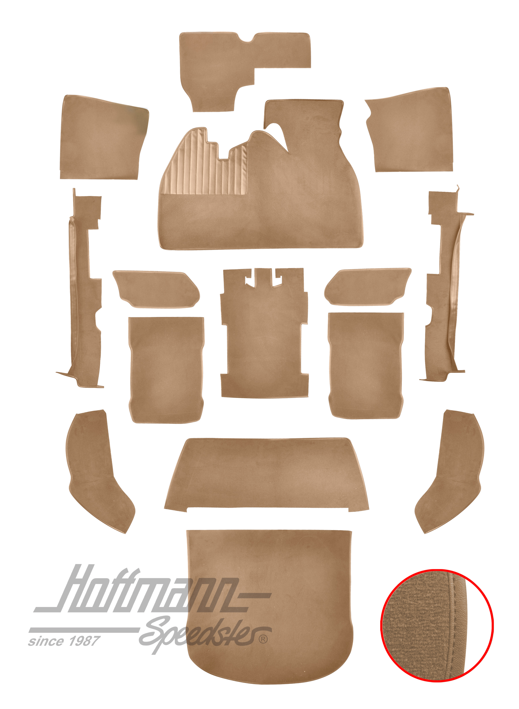 Teppichsatz für Limousine, 1303, beige |  | 026-5725