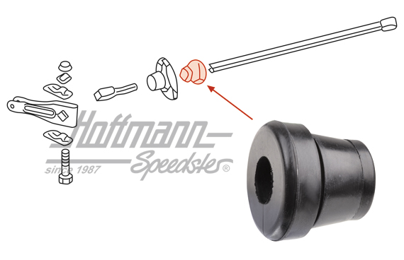 Gummilager, Stabilisator, vorne, 13/14mm | 901 343 792 01 | 521-4020-12