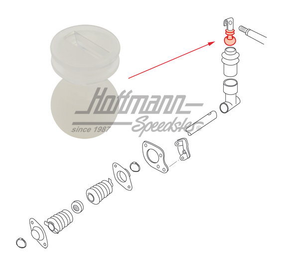 Plastikball, hinten am Getriebe, Bus T3 | 251 711 131 C | 315-1528