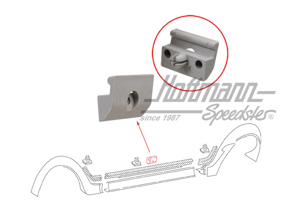 Clip, Schwellerverkleidung, groß | 155 853 147 A | 180-1150-40