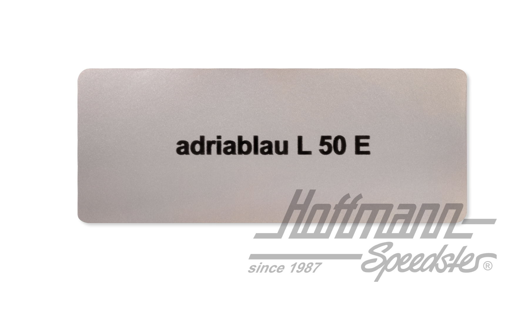 Aufkleber, Farbnummer L50E, adriablau | L50E | 021-0180-10