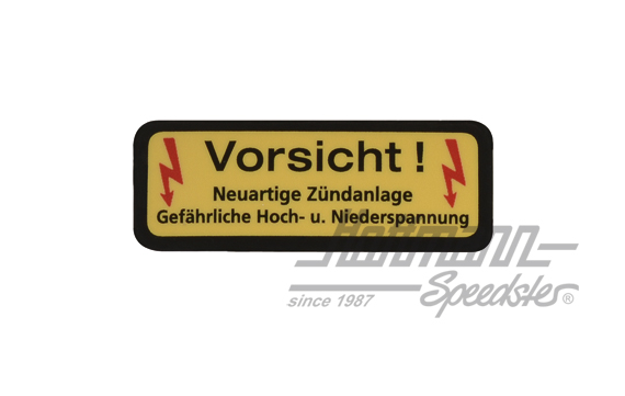 Aufkleber "Hochleistungszündspule" | 911 701 201 55 | 580-8045