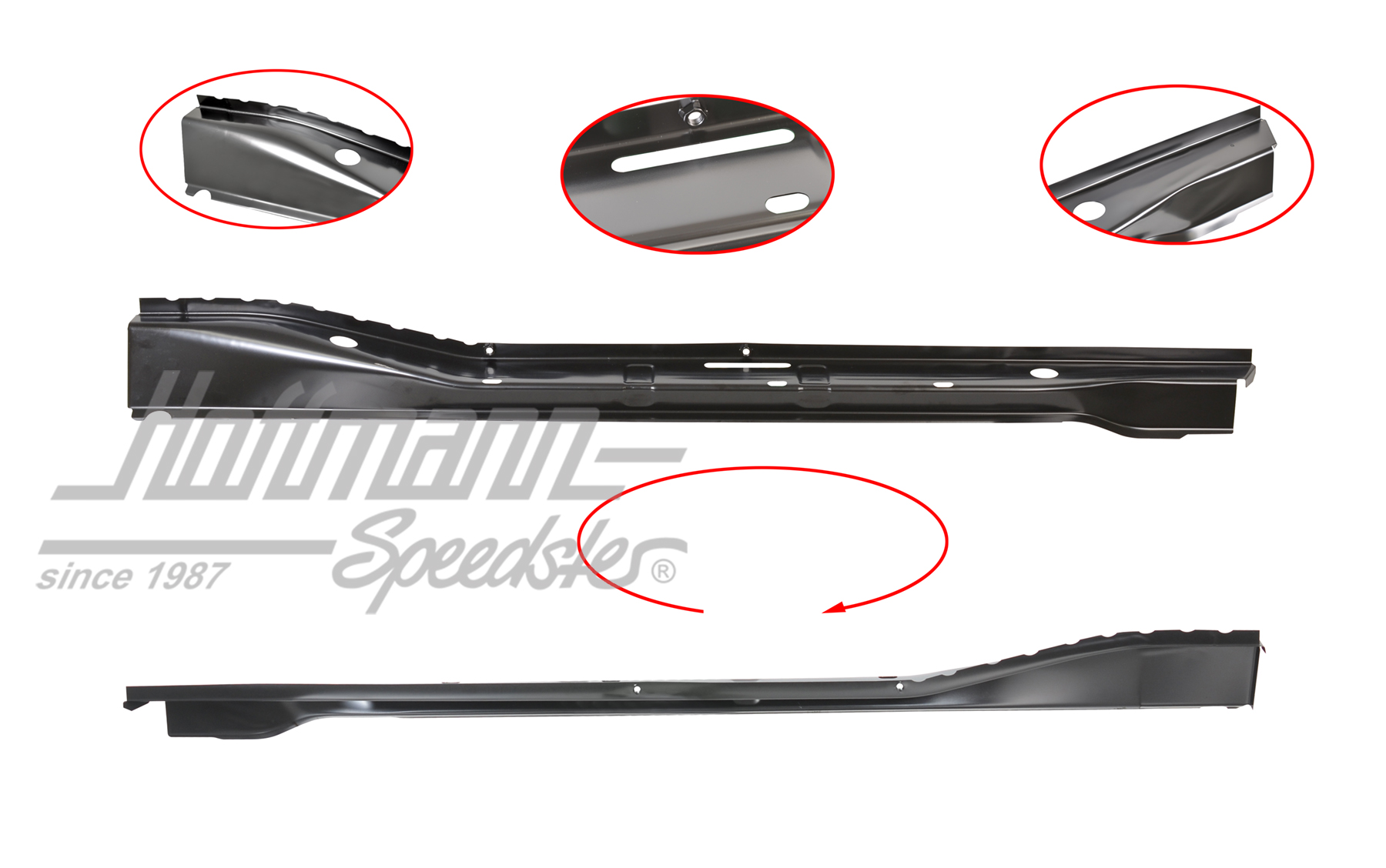Innenschweller, Bus T3, rechts | 253 801 252 | 390-0400-02