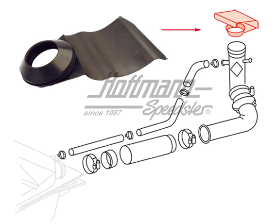 Dichtung, Tankeinfüllstutzen, oben,68-74 | 141 201 127 A | 060-1300