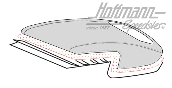 Verdeckpolster, Karmann, 12.68-7.74 |  | 060-4026-04