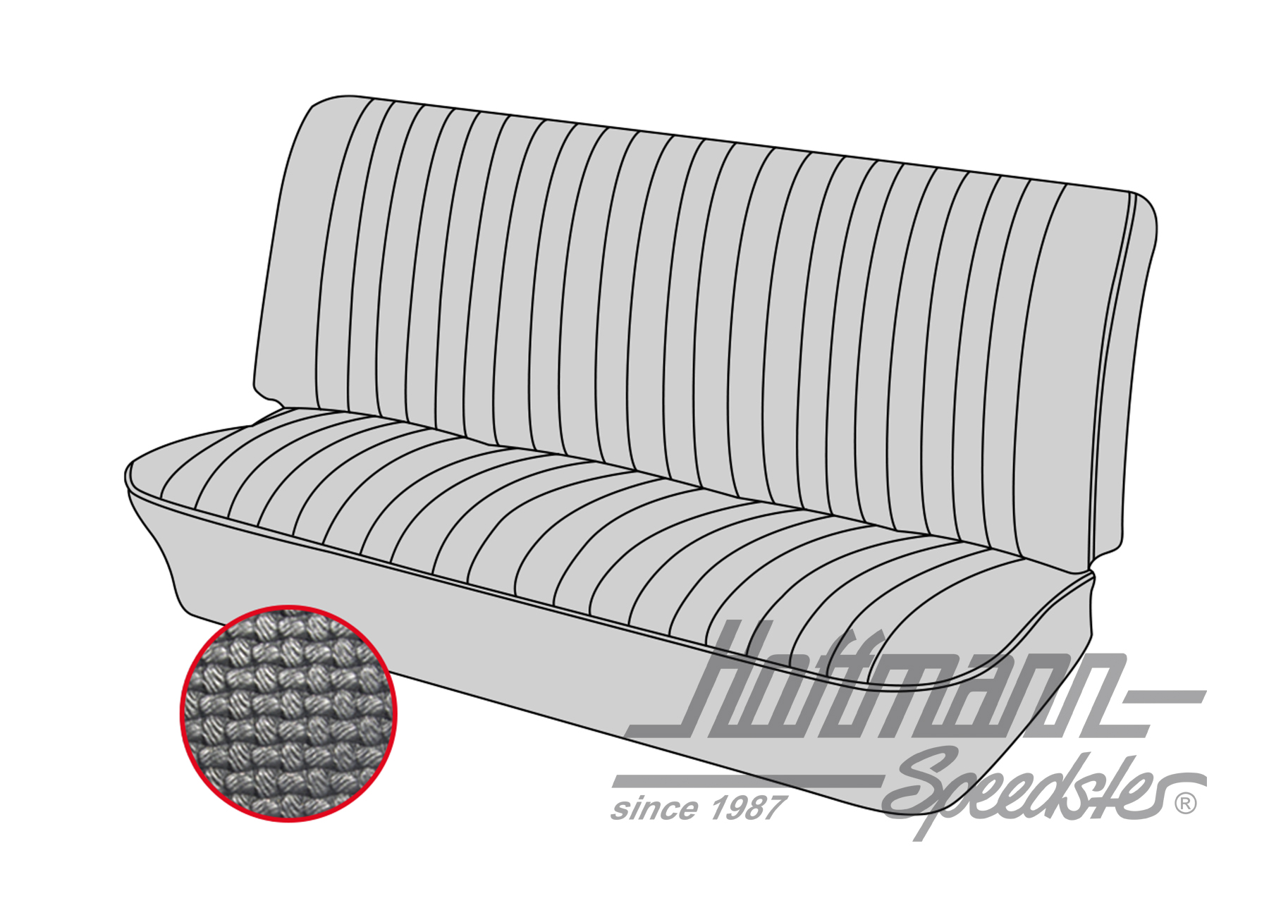 Sitzbankbezug, 72-73, schwarz | 43-3214-01 | 069-9629-01
