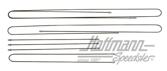 Bremsleitungssatz, Golf 2, Trommelbremse | 191 698 600 | 206-2610