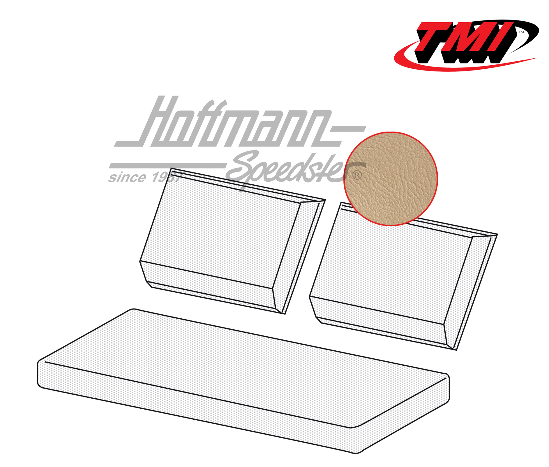 Sitzbezüge, Rückbank, Kübel, beige(G) | 43-1417-14 | 080-5060-14