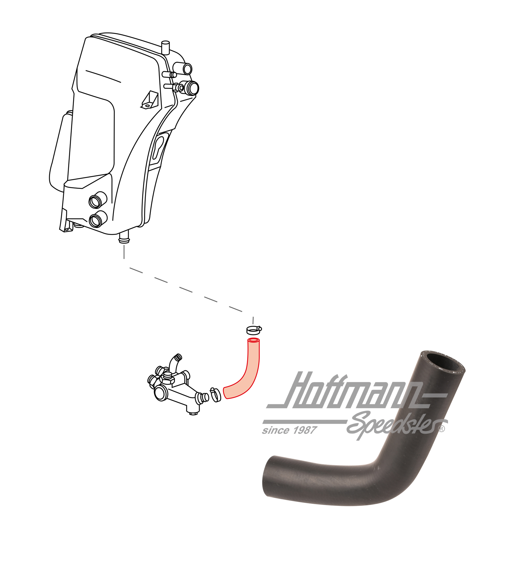 Ölschlauch, Thermostat, 964, 89-94, I | 964 207 251 03 | 530-0549-44