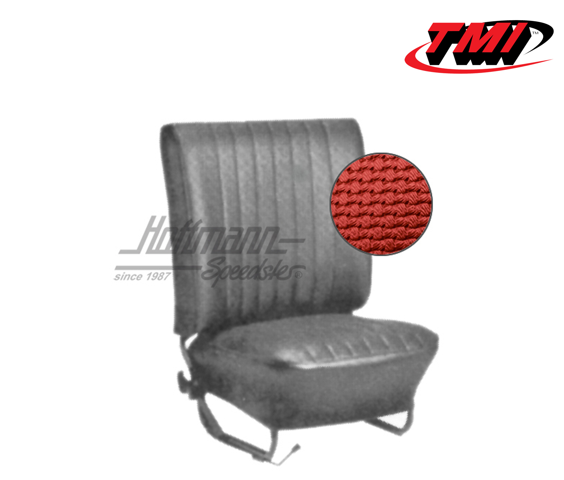 Sitzbezüge, Cabrio, 67-72, Korbmuster, rot | 43-1330-07 | 055-6910