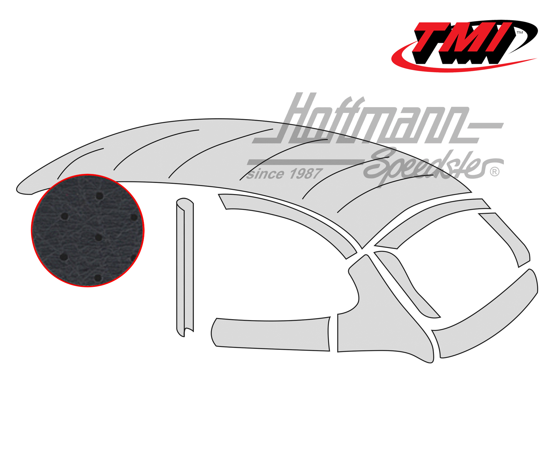 Himmel, Original-Style, perforiert schwarz, 8.52-7.60 | 20-1115-45 | 055-7191-20