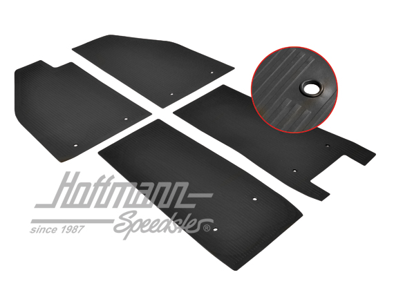 Gummiabdeckung, Bodenplatte, 55-59, schwarz | 111 863 002 | 020-5460
