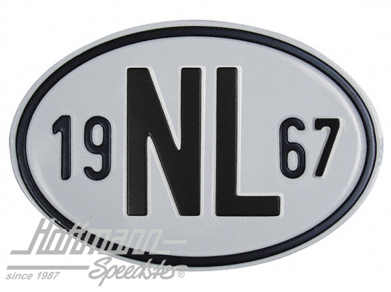 Nationalitätsschild "NL", "1967", Alu |  | 020-2391-67