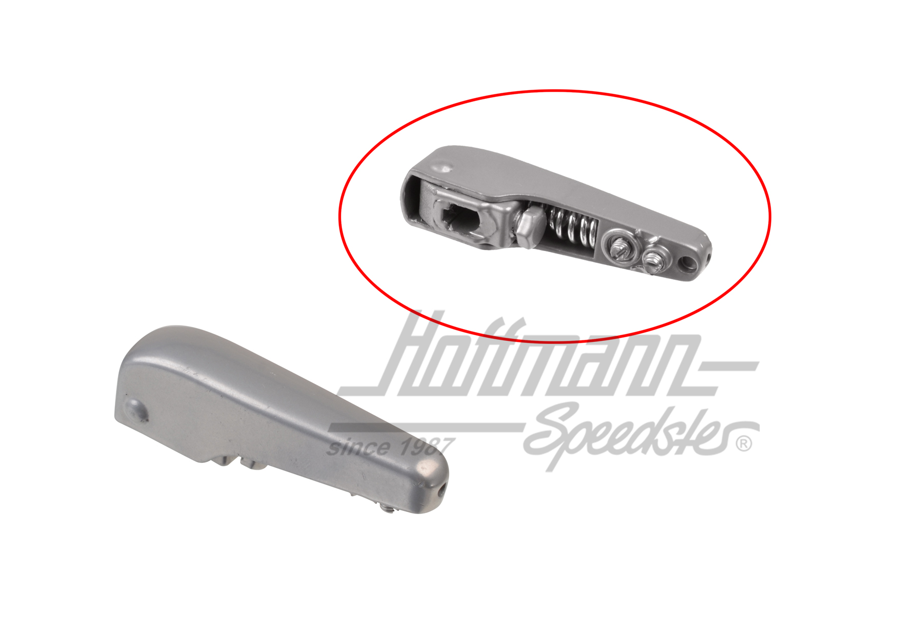 Spannstück, Wischerarm, Bus T1, silber | 221 955 411 A | 086-1505