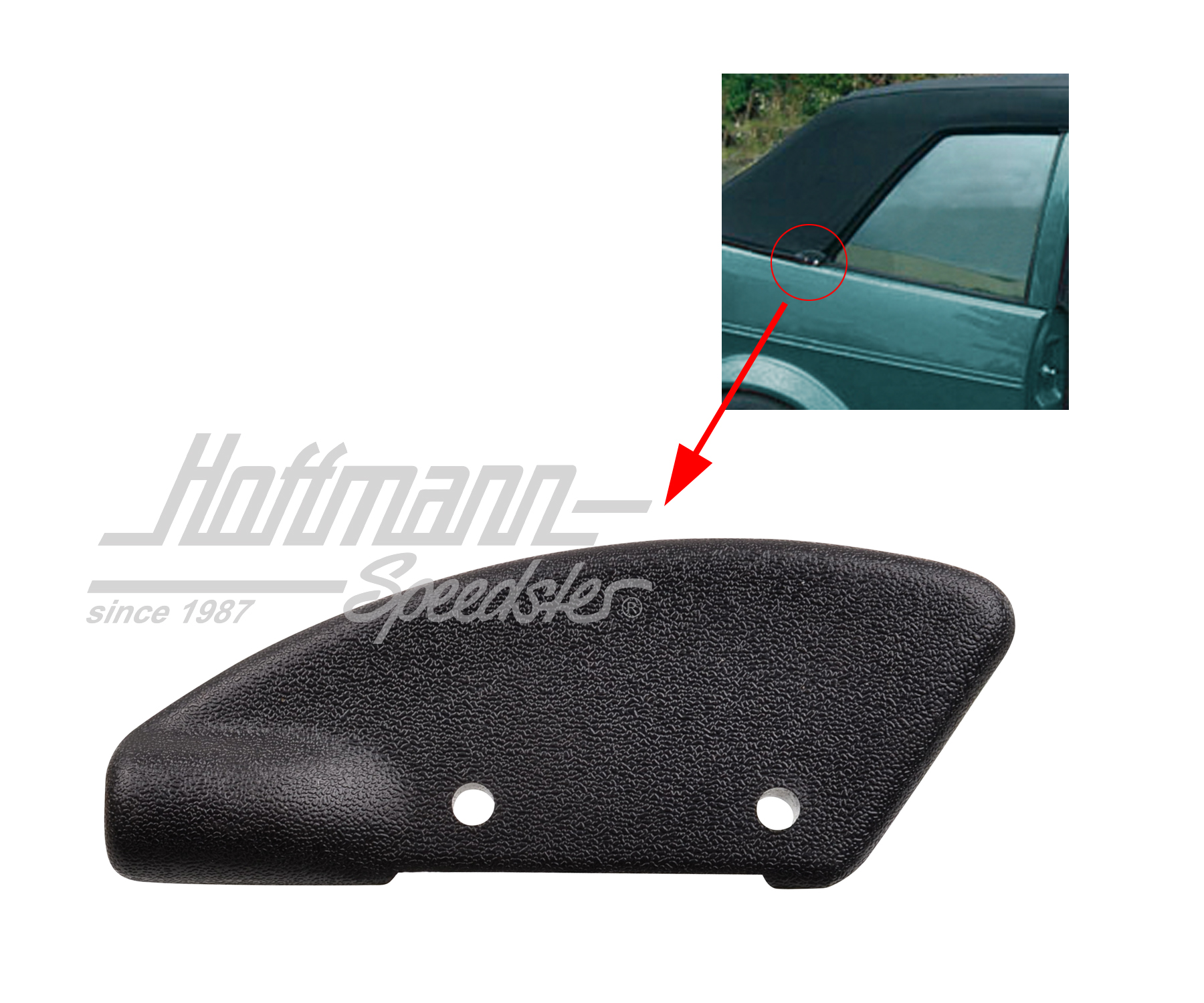 Blende, Cabrioverdeck, außen, rechts | 155 871 414 A 01C | 180-4402