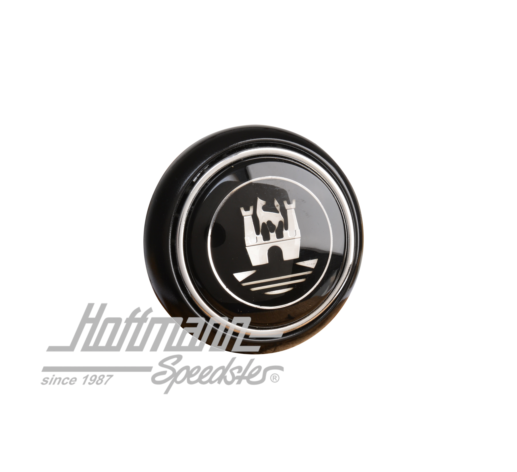 Hupenknopf, schwarz/silber, 55-67 | 211 951 669 BS | 020-1882-16