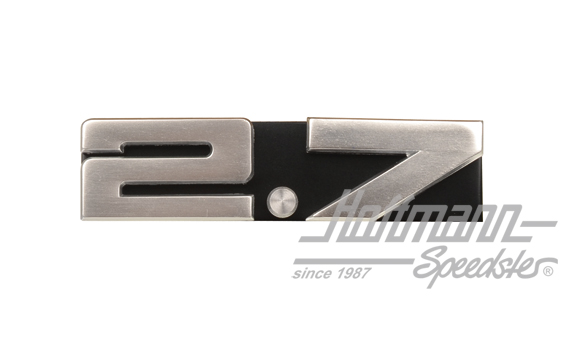 Schriftzug, 2.7, Lüftungsgitter hinten | 911 559 015 01 | 580-0950-12