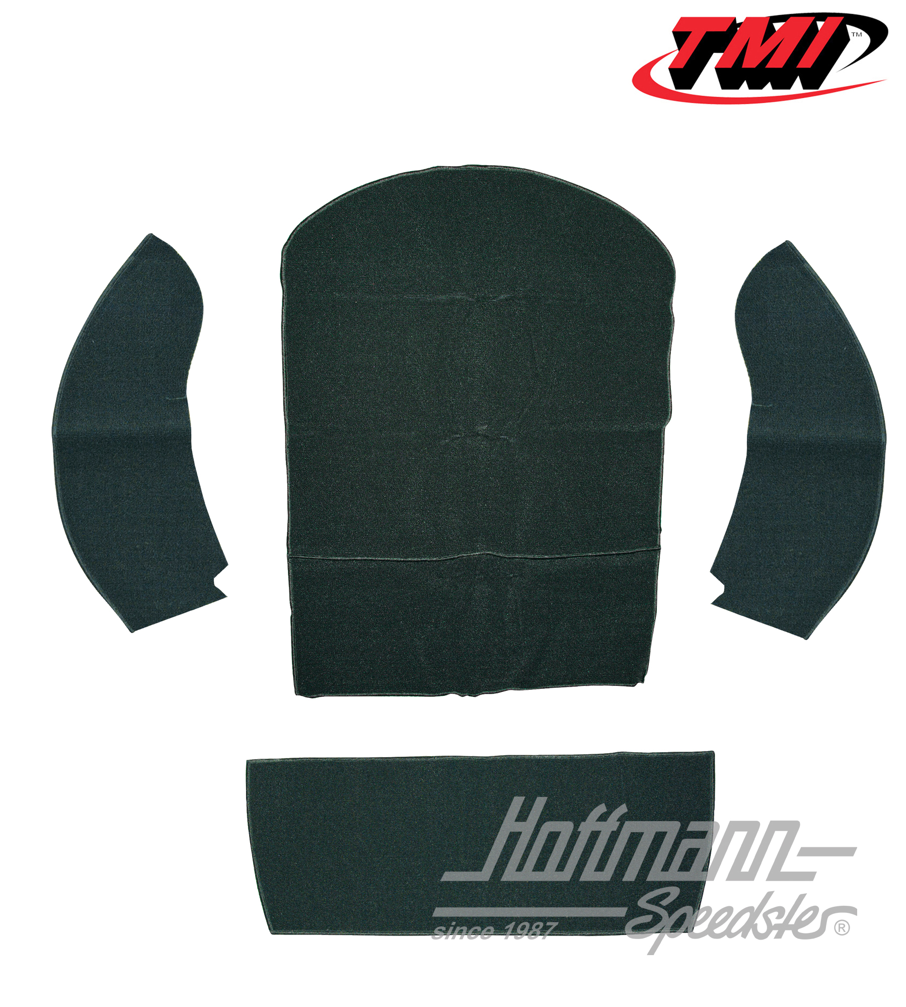 Teppichsatz, Stauraum, Cabrio, schwarz, 8.72- .79 | 34-R1317-301 | 020-5344