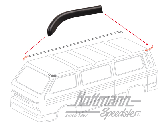 Endstück, Regenrinnenzierleiste, re./li. | 251 853 710 | 370-7130-02