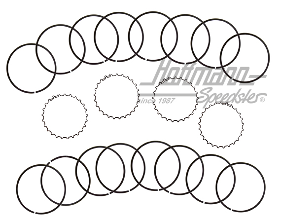 Kolbenringe 87mm, für 4 Kolben | 311 198 175 A | 010-0526-01
