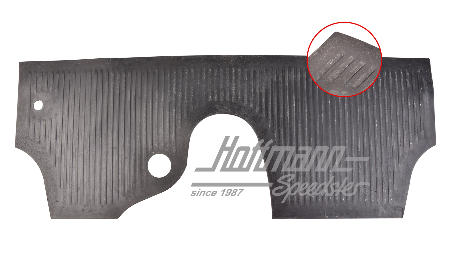 Gummimatte, Spritzwand, -7.59, schwarz | 111 863 107 | 020-5451