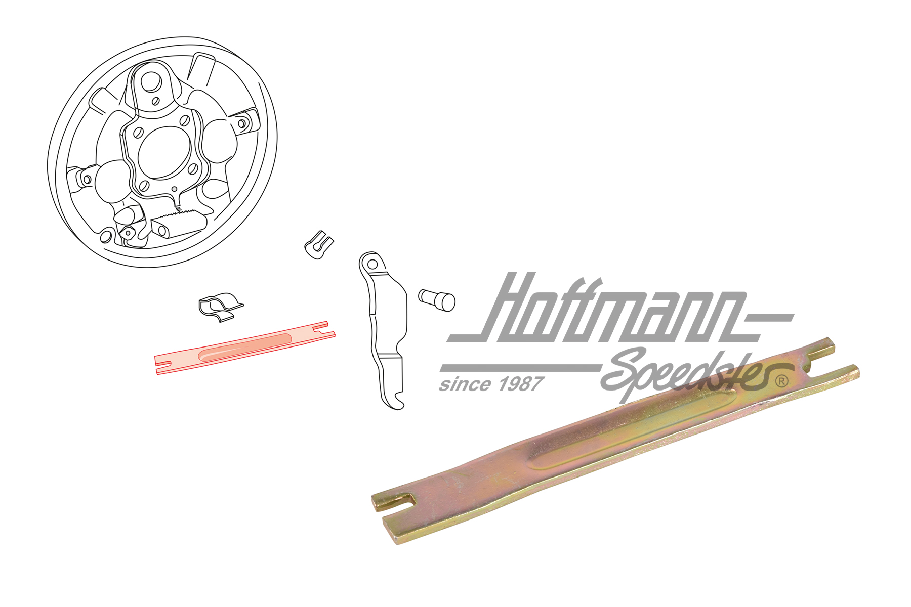 Druckstange, 10.57-, hinten, li/re | 113 609 631 A | 020-4097