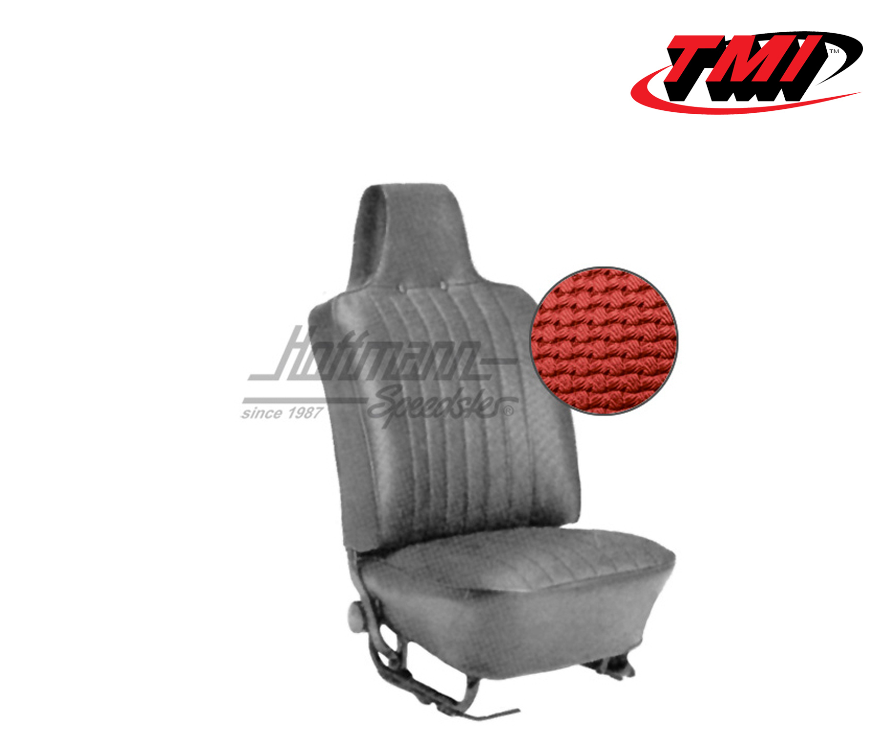 Sitzbezüge, Cabrio, 69-72, Korbmuster, rot | 43-1325-07 | 055-6110