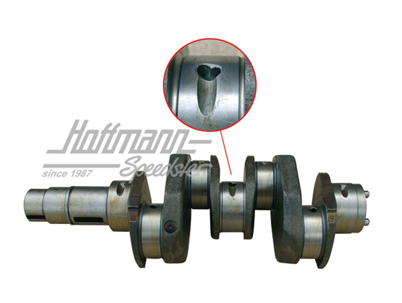 Kurbelwelle, Serie, mit X-Bohrung | 043 105 101 | 010-0013-10