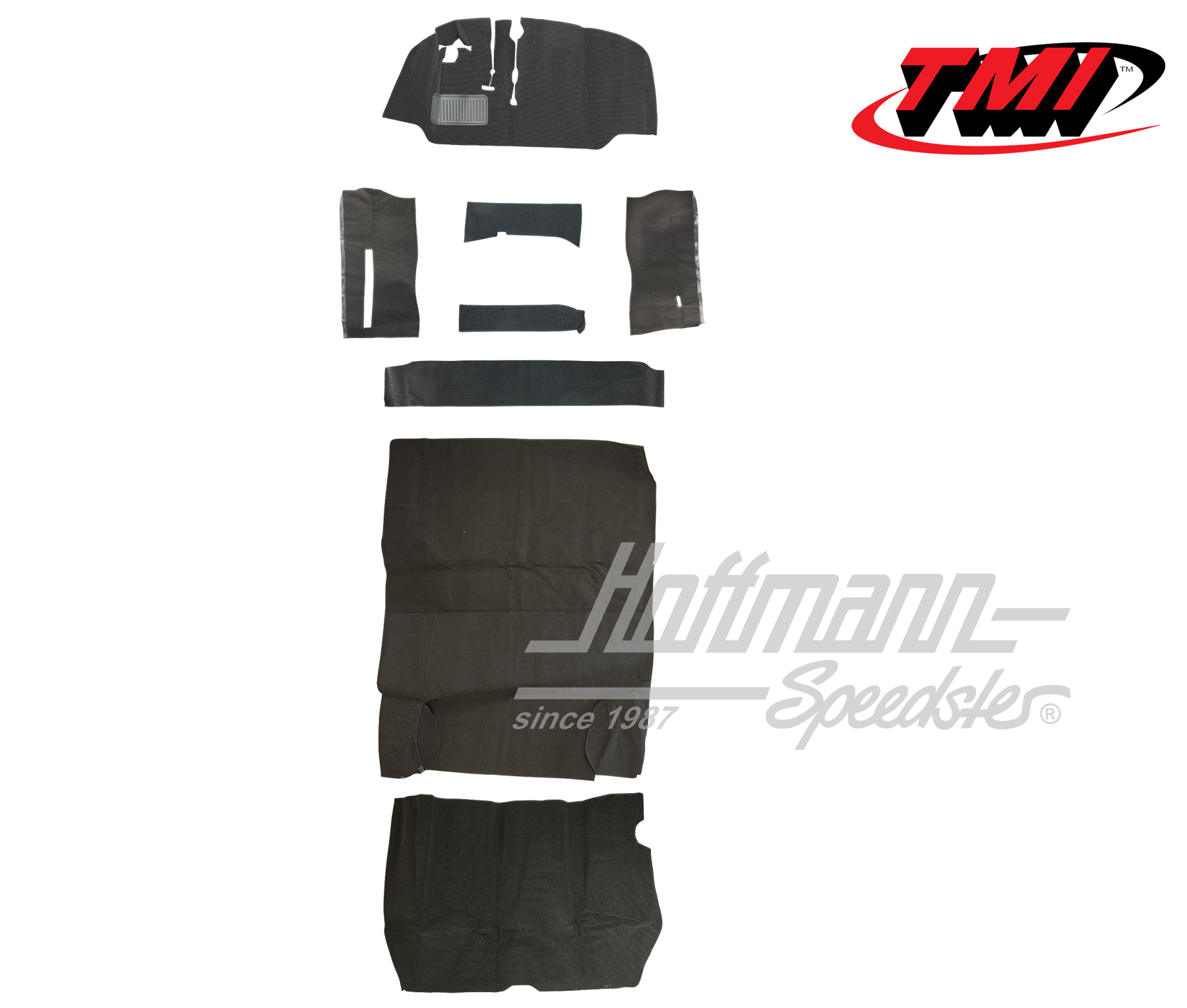 Teppichsatz, Bus T2, 8.67-7.72, grau | 34-F2110-407 | 098-0027