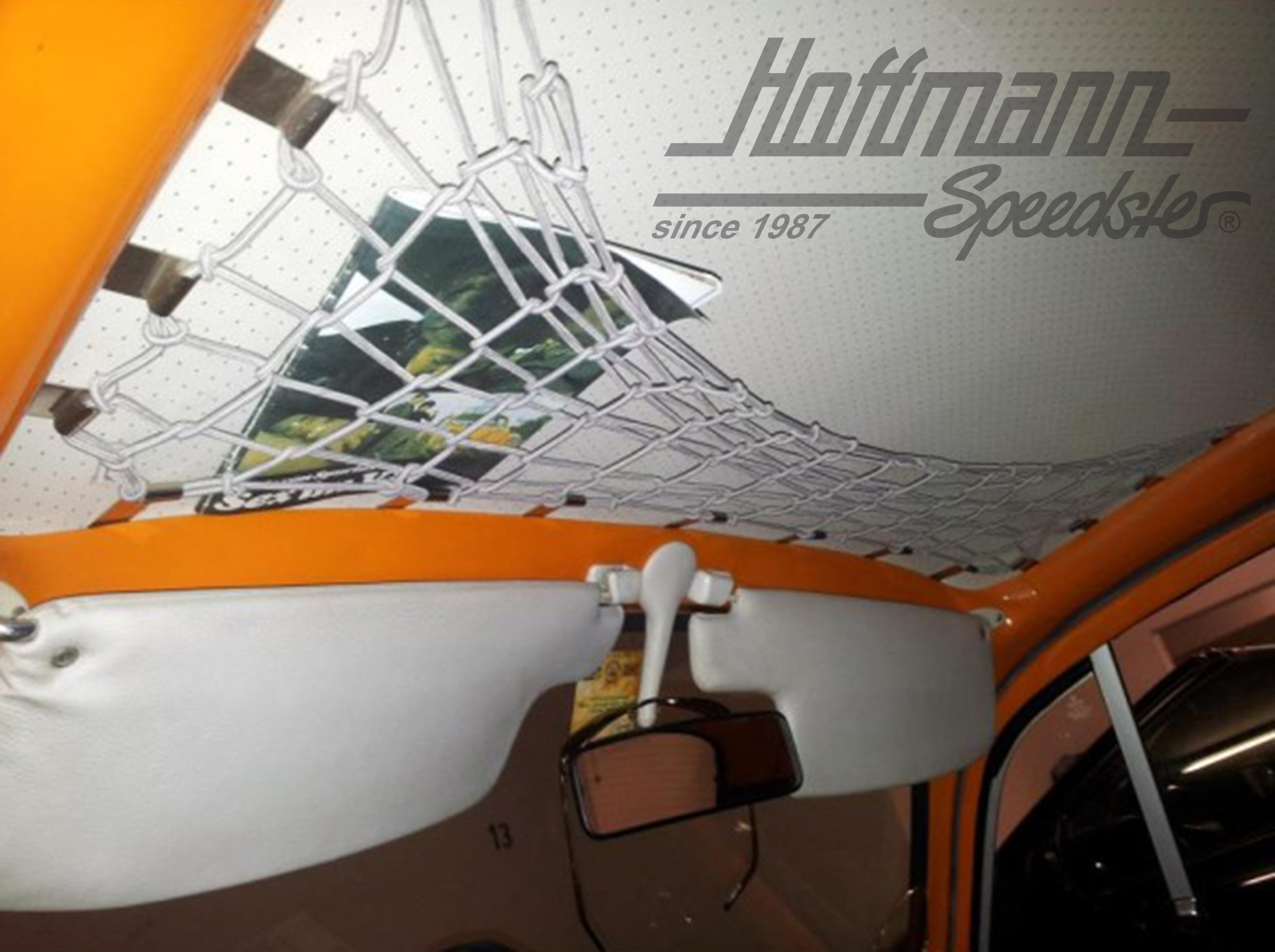 Gepäcknetz, innen am Himmel, Käfer,beige