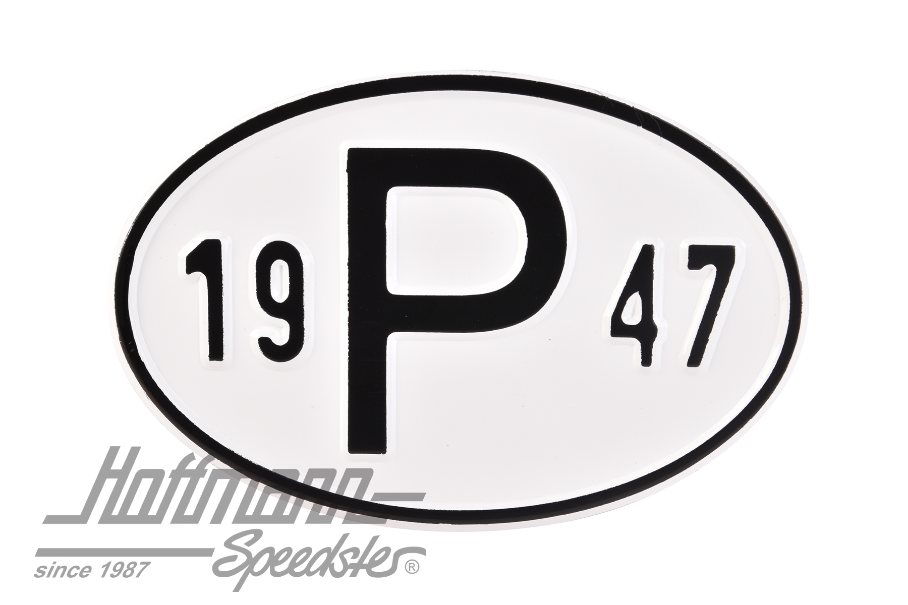 Nationalitätsschild "P", "1947", Alu |  | 020-2405-47