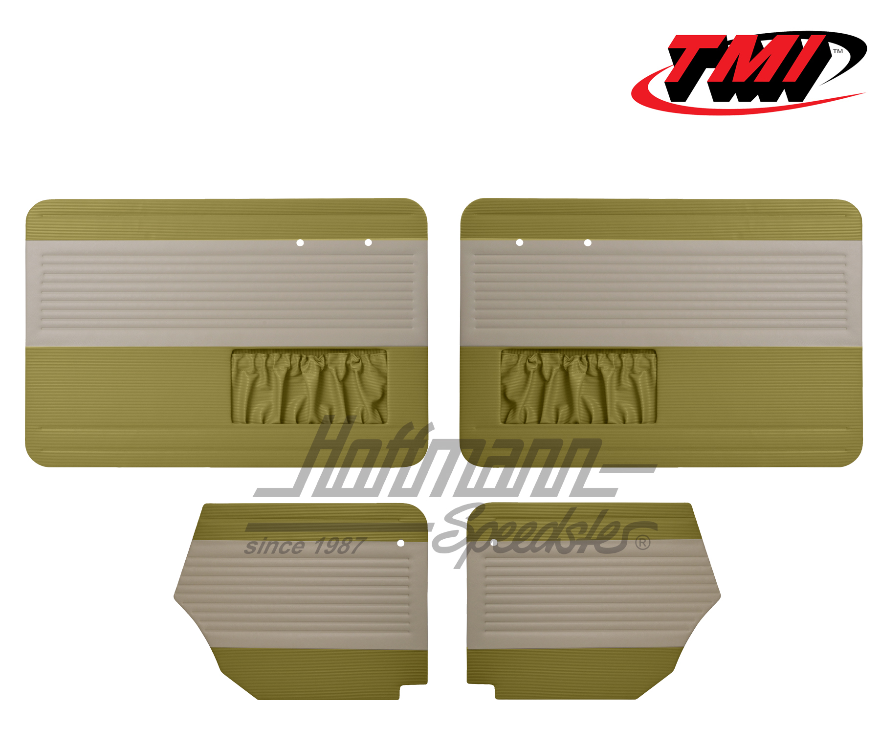 Tür- und Seitenverkleidungen, Cabrio, 64-66, altweiß/altgrün | 19-1328-25-15 | 055-7564-08