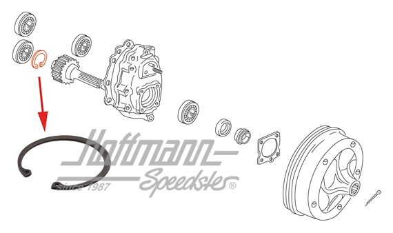Sicherungsring, Radlager hinten, 63-92 | N  012 295 1 | 089-3082-10