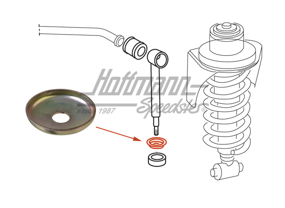 Scheibe, Stabilisatorstütze, 84- | 171 512 337 | 330-1239