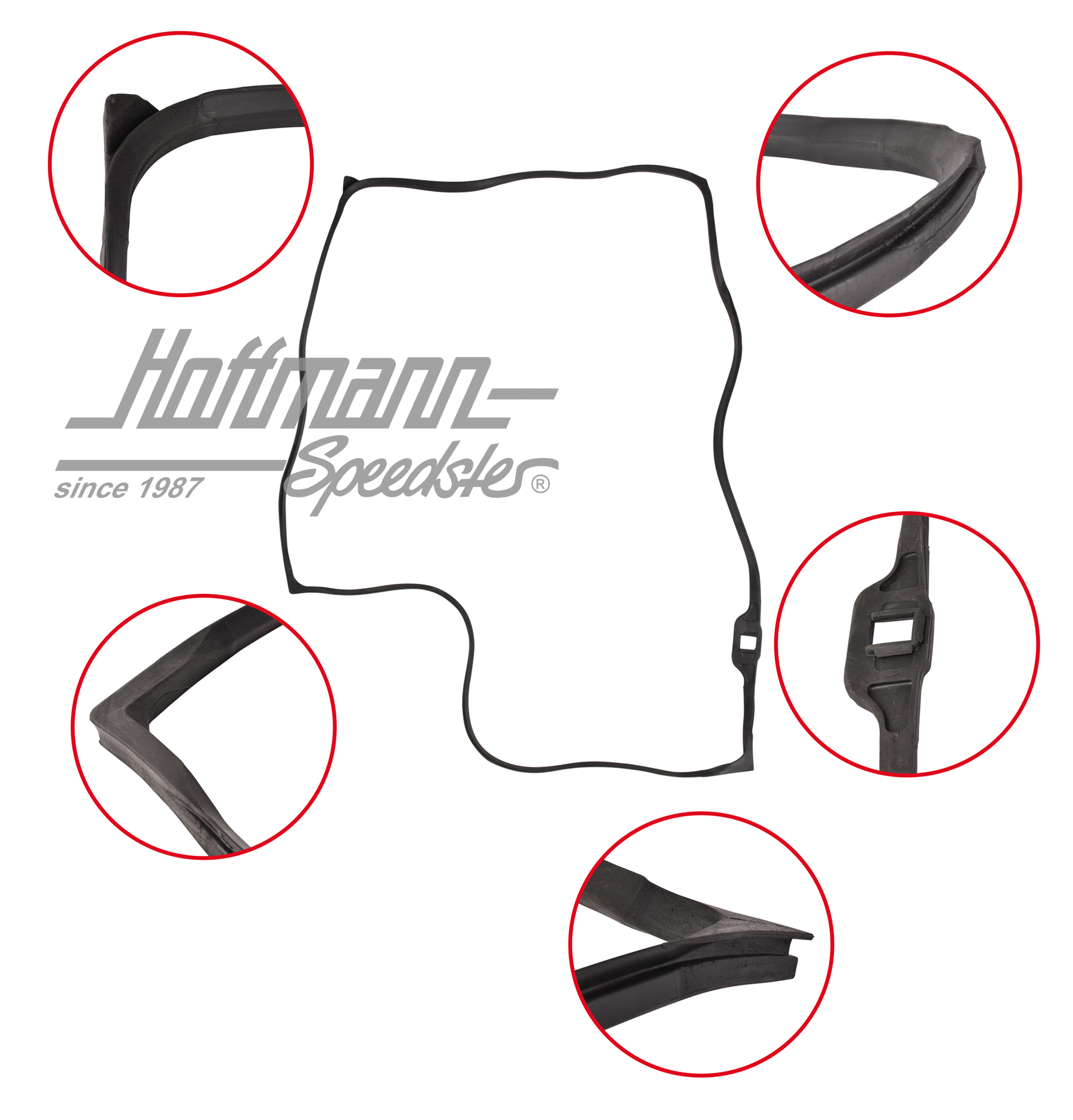 Türdichtung, Bus T2, 67-79, li., Top-Qu. | 211 831 721 D | 090-6101