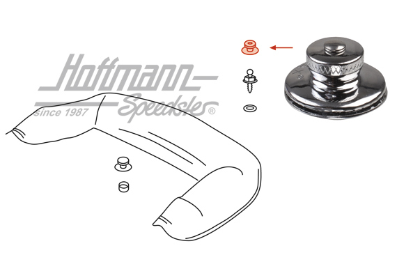 Tenax-Oberteil, 356/911, Chrom