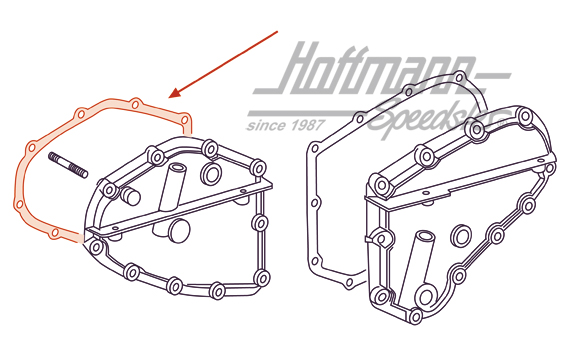 Dichtung, Kettengehäuse, 65-67, links