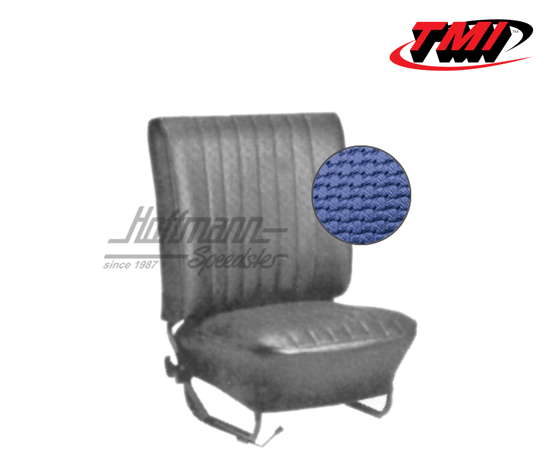 Sitzbezüge, Cabrio, 67-72, Korbmuster, blau | 43-1330-08 | 055-6920