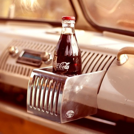 Getränkehalter, Bus T1, Alu poliert