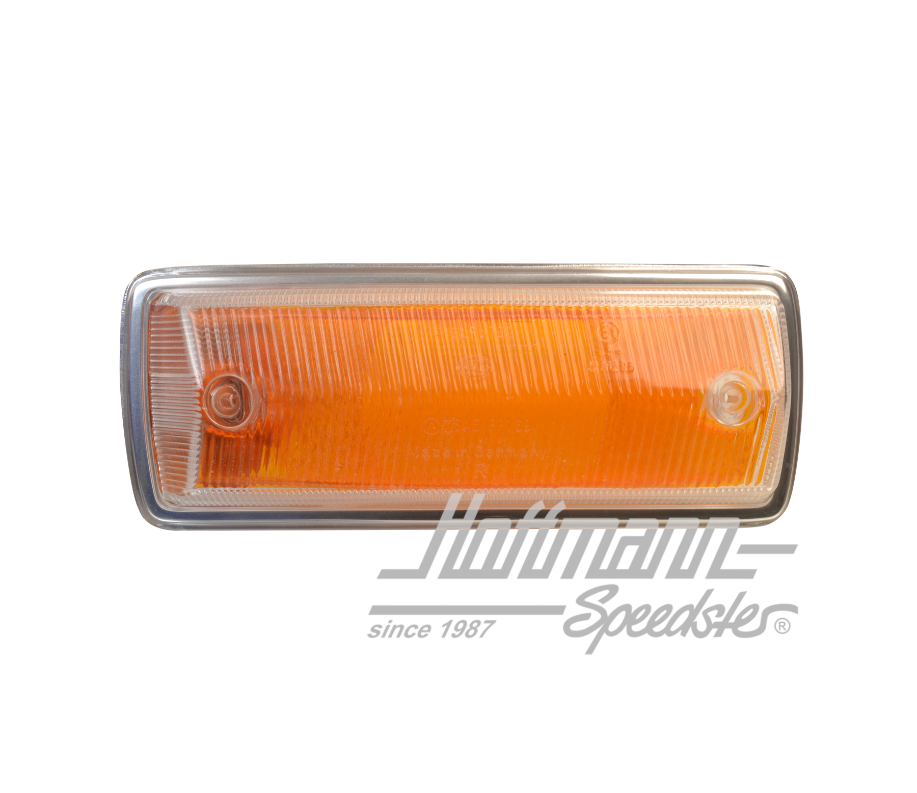 Blinkerglas, weiß/orange/Chromrand,re(E) | 211 953 142 J W/O/C | 097-2054-12