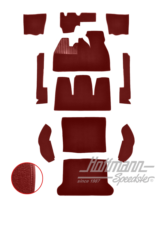 Teppichsatz für Limousine, 8.61-7.68, rot |  | 026-5426