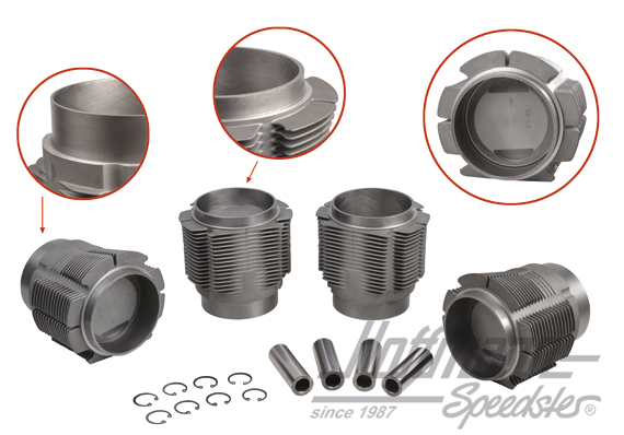 Kolben+Zylinder, 356C/912, 86mm, (B) | 008 11 86PB | 505-0658