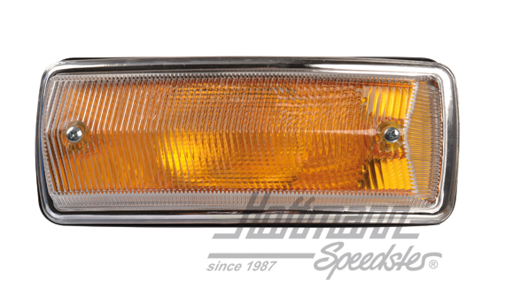 Blinker, weiß/orange/chrom, 67-72, links | 211 953 003 | 097-2055-11
