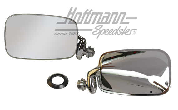 Spiegel, Karmann, eckige Form, links | 141 857 501 B | 060-6111