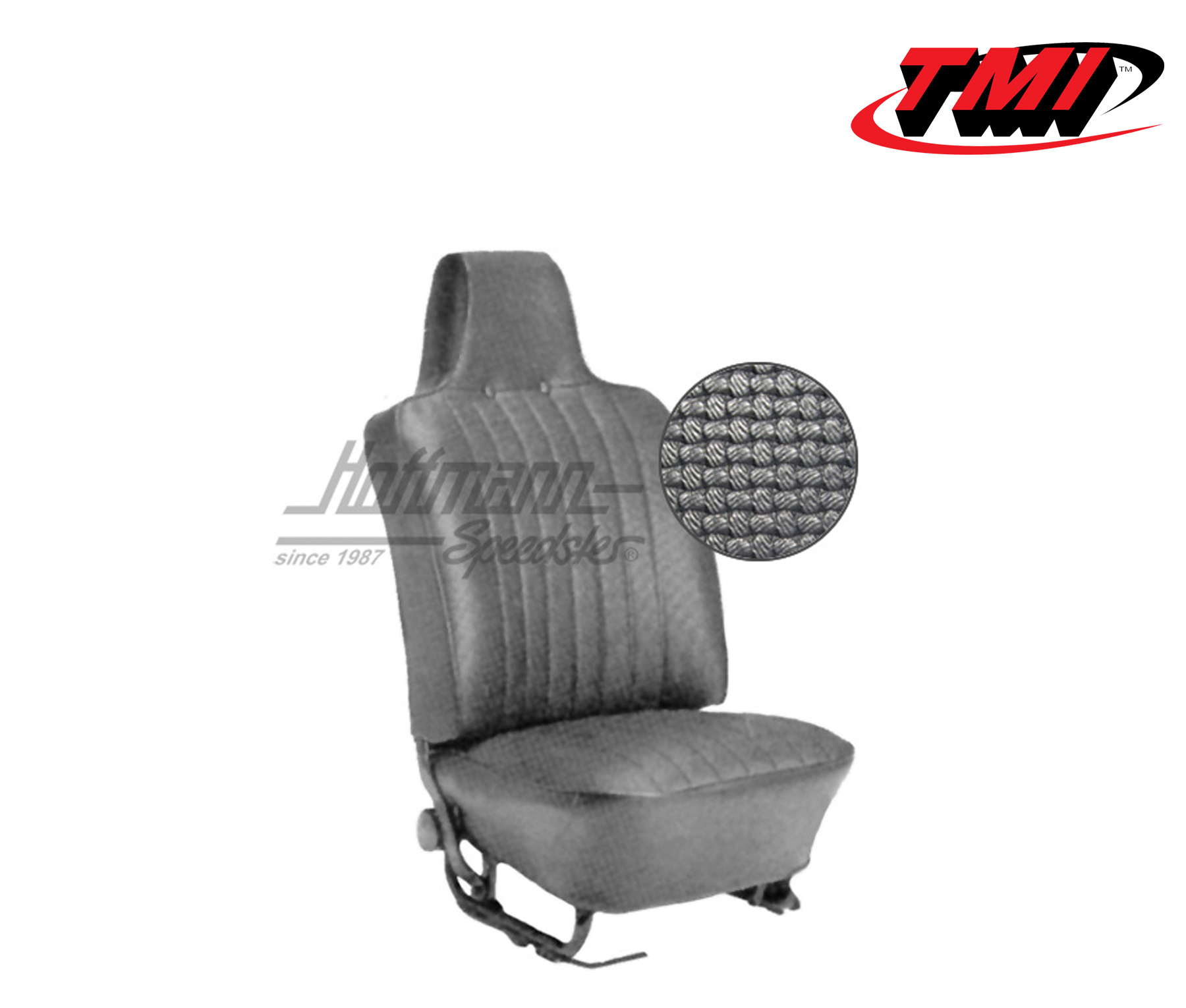 Sitzbezüge, Limousine, 8.69-7.72, Korbmuster, schwarz | 43-1126-01 | 055-5140