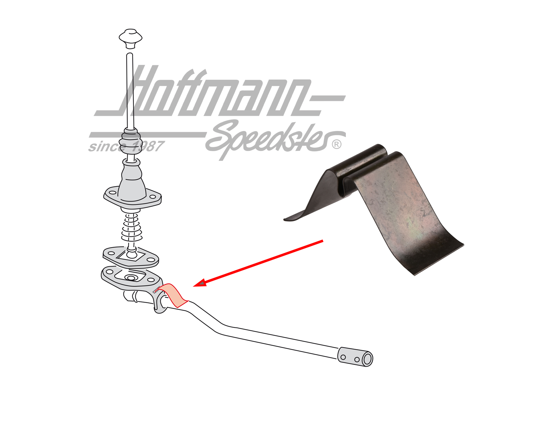 Feder, Schaltstange, Bus T1, -5.59 | 211 711 209 | 089-4010-07