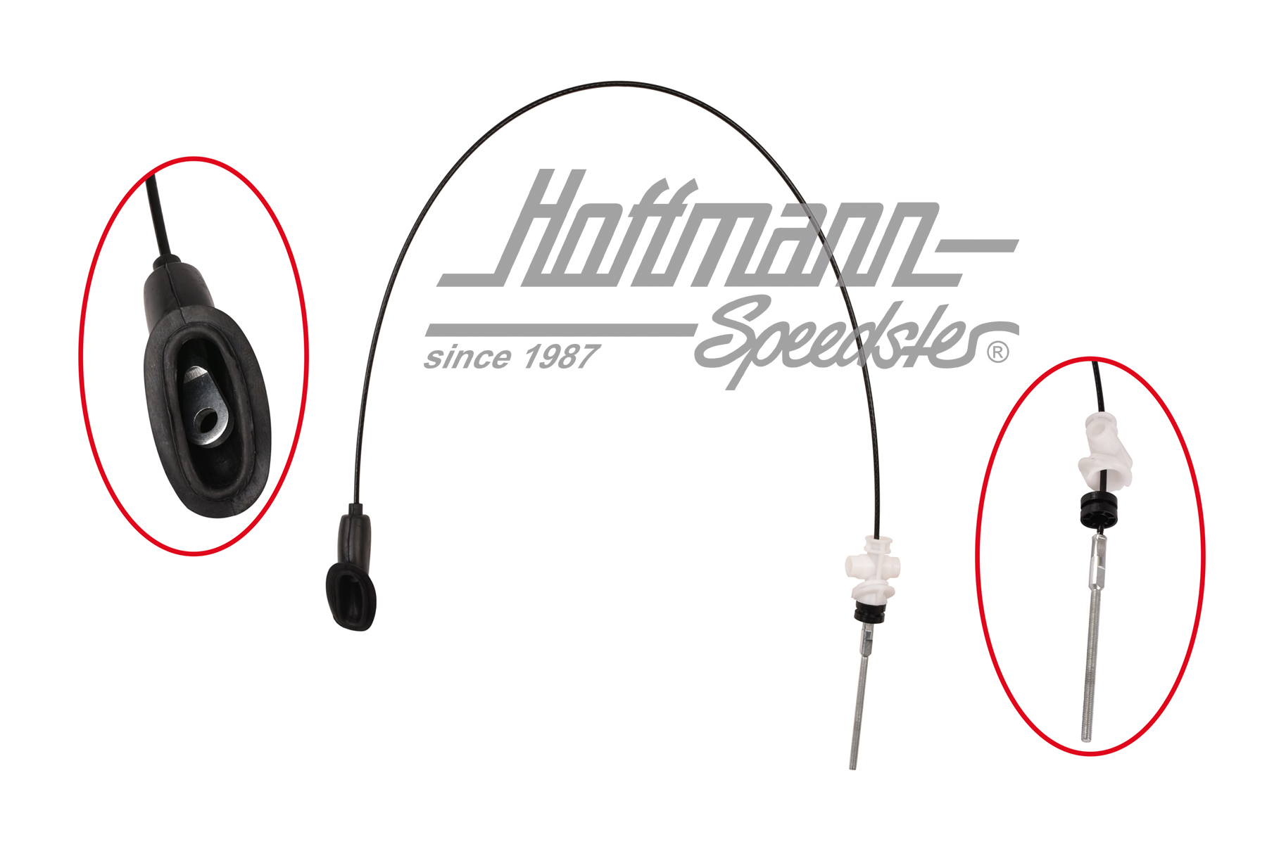 Handbremsseil, vorne, Bus T4, -4.97 | 701 711 476 | 406-0150-08