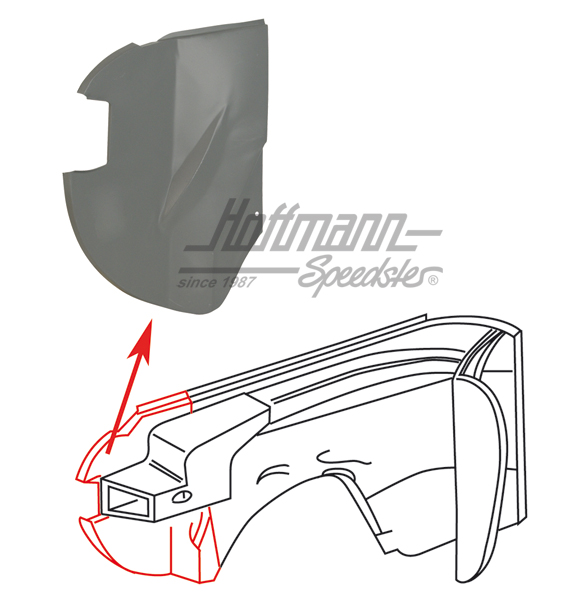 Radhaus, Vorderteil, 8.59-7.74, links | 141 805 201 R | 068-0020-01