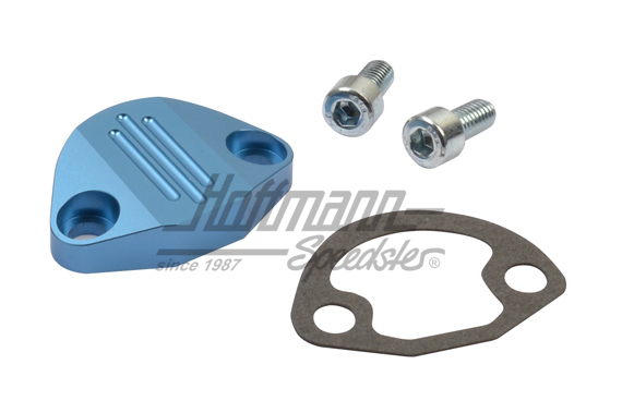 Benzinpumpenabdeckplatte, Alu, blau | 18-1092 | 010-1250-18