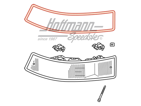 Dichtung, Rückleuchte, 911, 65-68, links